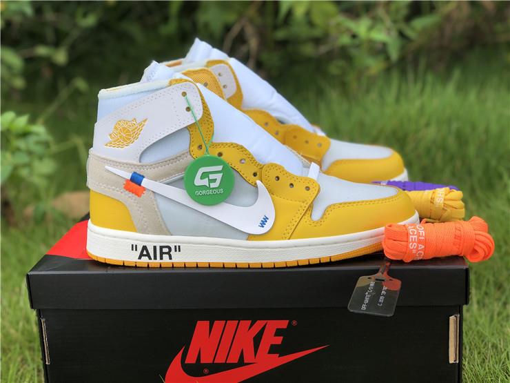 off white x air jordan 1 canary yellow price