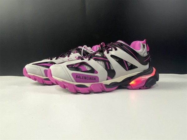 Balenciaga Track Sneaker LED Grey/Black/Purple Red