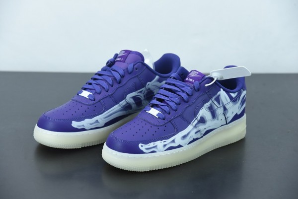 Nike Air Force 1 Low Purple Skeleton Halloween (2021) CU8067-500