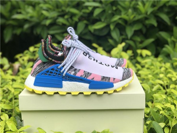Pharrell Williams X Adidas Originals Human Race NMD Trail "SOLARHU" White Blue Pink (HR-0029)