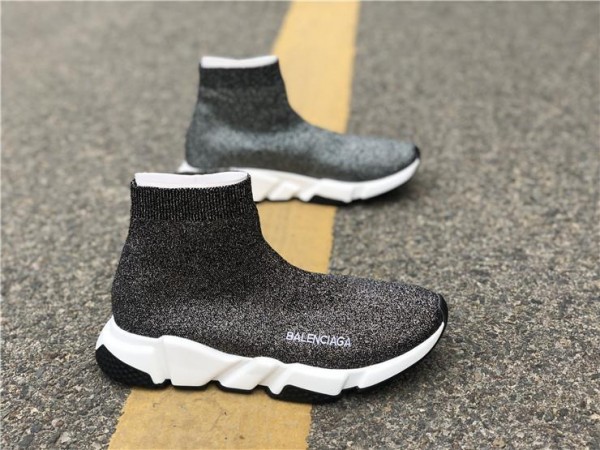 Balenciaga Speed Trainers Silver Grey (BAL0044)
