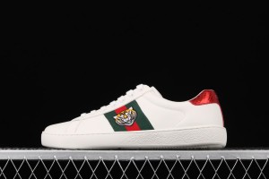 Gucci Ace Embroidered Low-Top Sneaker White with Tiger