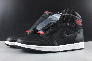 Air Jordan 1 Retro High OG "Black Satin" Gym Red 555088-060