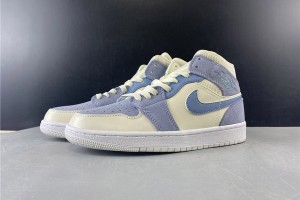 Air Jordan 1 Mid Mixed Textures Blue DA4666-100