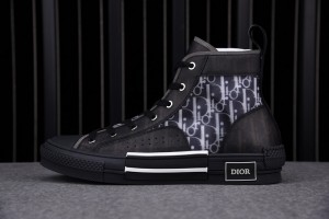Dior B23 High Top Canvas Oblique Black 3SH118YJP_H960