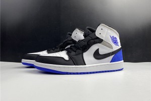 Air Jordan 1 Mid SE "Royal Black Toe" 852542-102