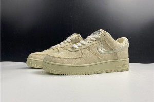Stussy x Nike Air Force 1 Low Fossil Stone CZ9084-200