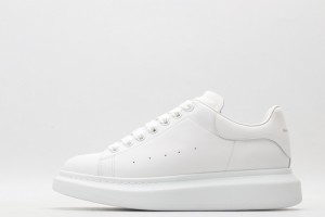 Alexander McQueen Oversized Sneaker White with Gold Text Logo