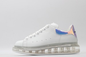 Alexander McQueen Oversized Sneaker White Iridescent Clear Sole