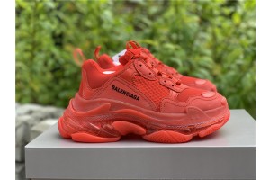 Balenciaga Triple S Clear Sole Bright Red