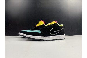 Air Jordan 1 Low Black Aurora Green CK3022-013