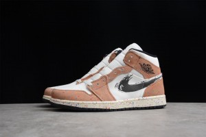 Air Jordan 1 Mid SE "Brushstroke Paint Splatter" DA8005-100