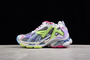 Balenciaga Runner Sneaker Grey/Purple/Neon Yellow