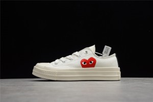 CDG Play x Converse Chuck Taylor All Star 70 Low White 150207C