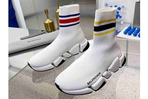 Balenciaga Speed 2.0 Sneaker White with Stripe