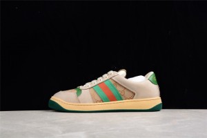Gucci Screener Sneaker Butter with Green and Orange