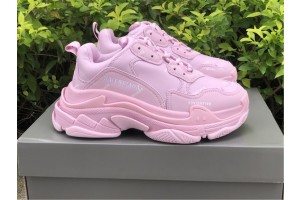 Balenciaga Allover Logo Triple S Pink/White