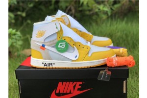 Off-White x Air Jordan 1 "Canary Yellow" (OW-N004)