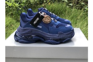 Balenciaga Triple S Clear Sole Blue (BAL-N23)