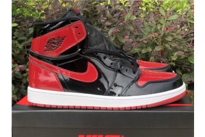 Air Jordan 1 High OG Bred Patent Leather 555088-063